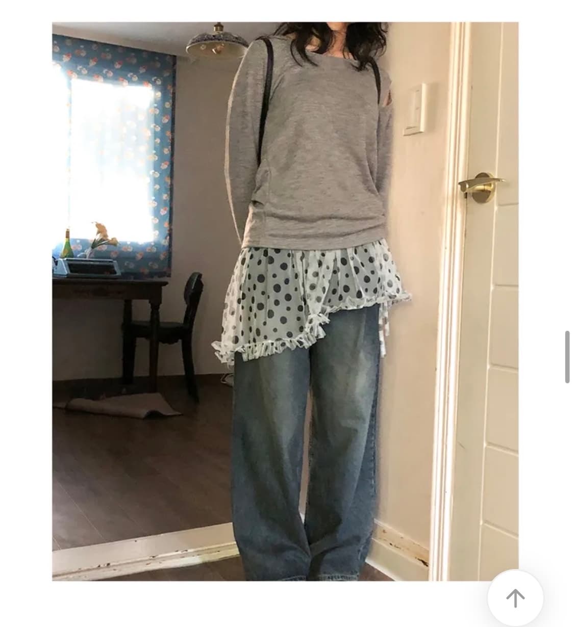 도트 레이어드 치마  상품이미지2