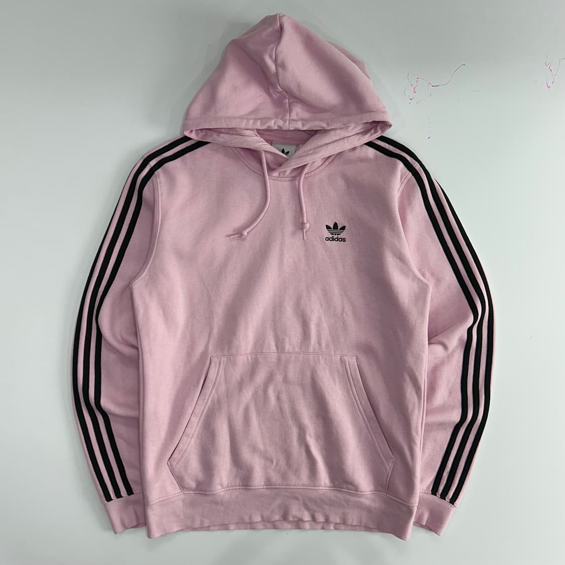 Adidas 아디다스 블랙 파이어버드 라이트핑크 후드티 상품이미지4