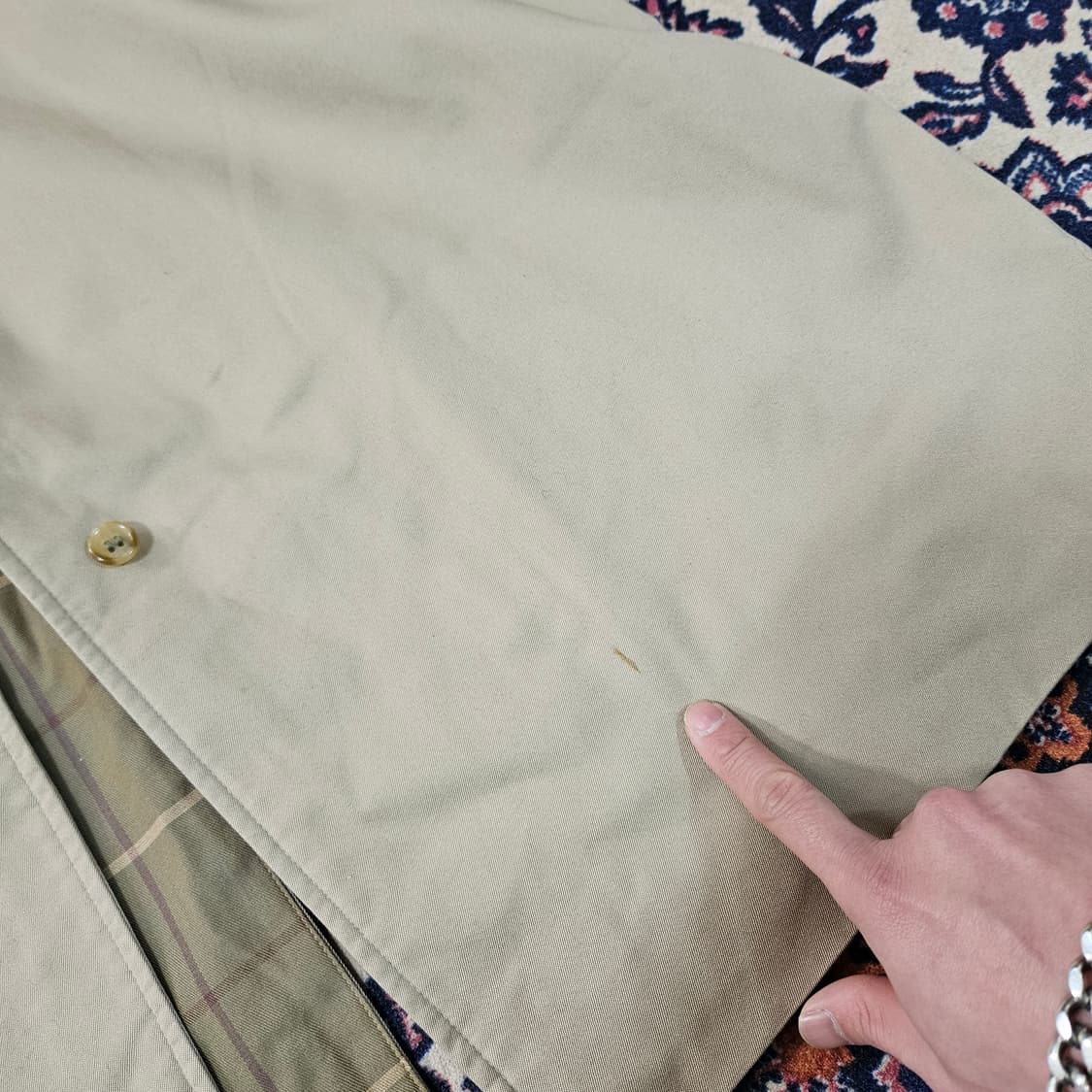 버버리(Burberry) 빈티지 오리지널 라글란 벨티드 트렌치코트 상품이미지4