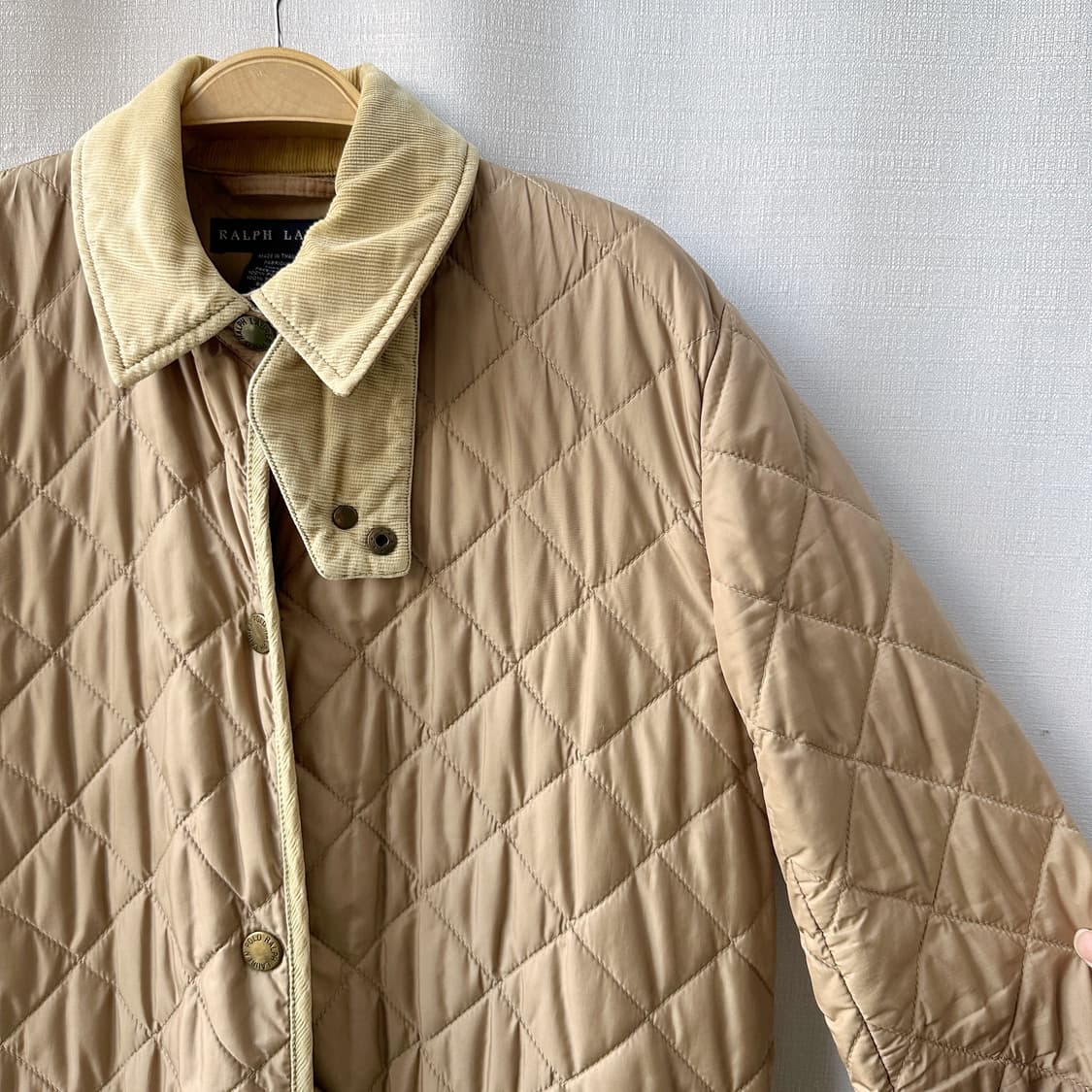 랄프로렌 퀼팅 코트 자켓 베이지 S 상품이미지2
