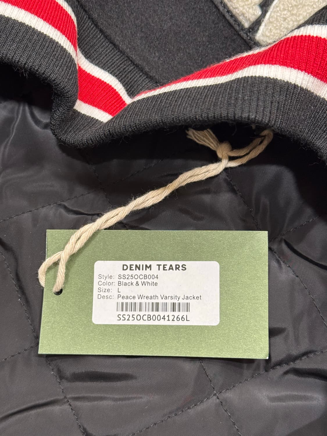 데님티어스 바시티 자켓 L사이즈 새상품 상품이미지8