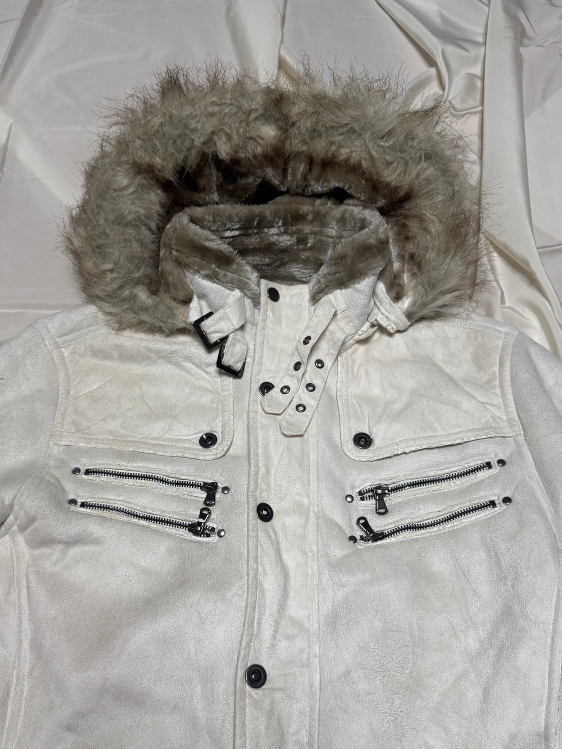 O0s Mode Vkei style fur jacket 상품이미지2