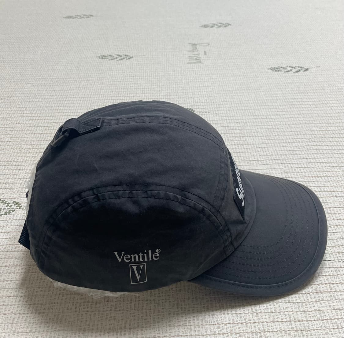 22fw 슈프림 벤틸 캠프캡 블랙 상품이미지3