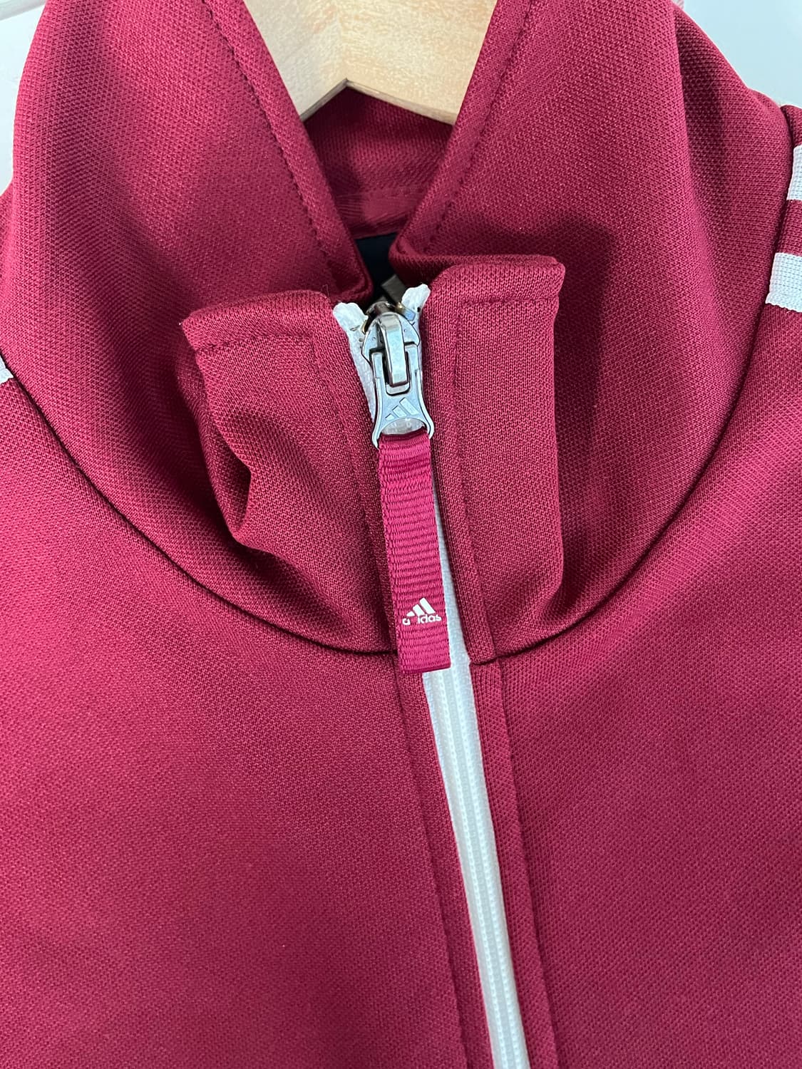 110)아디다스 대장 버건디 레드 져지 트레이닝 니트 트랙탑 상품이미지5