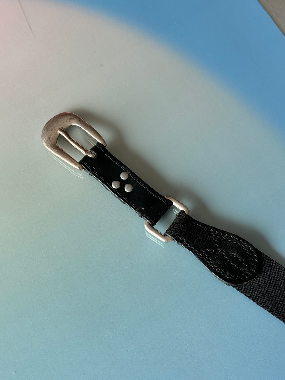 OUR LEGACY 아워레가시 블랙 스터드 레더 벨트 상품이미지2