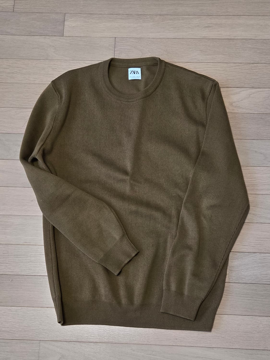 자라 니트 맨투맨 브라운 골드 상품이미지1