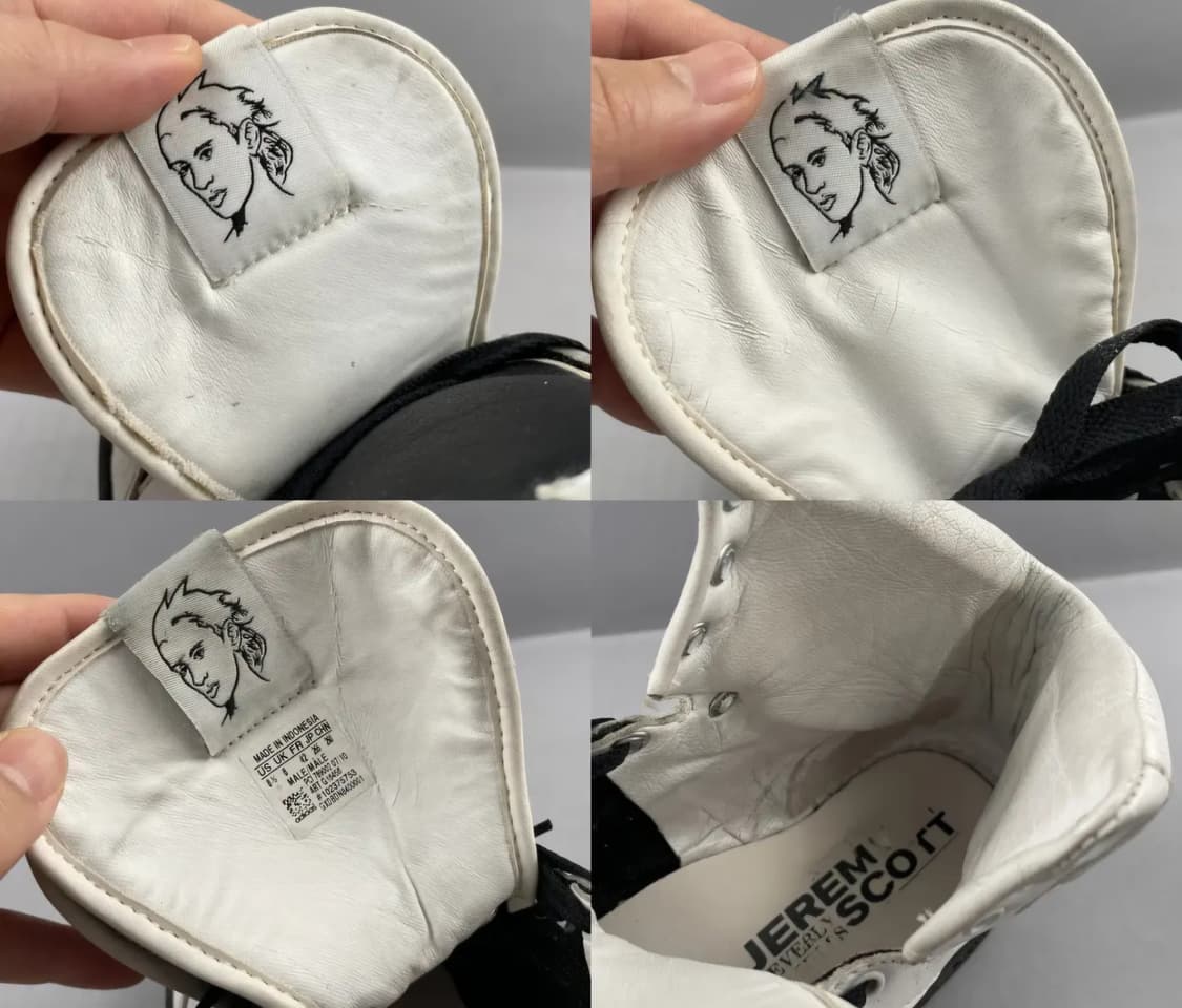 아디다스 제레미스캇 쓰리텅 에티튜드 하이탑 흰검 상품이미지8