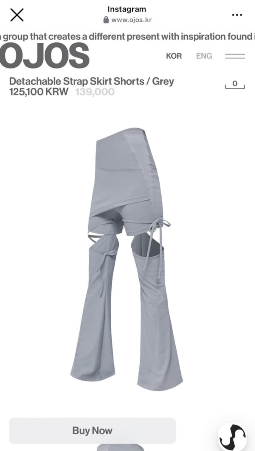 ojos strap skirt shorts  상품이미지1