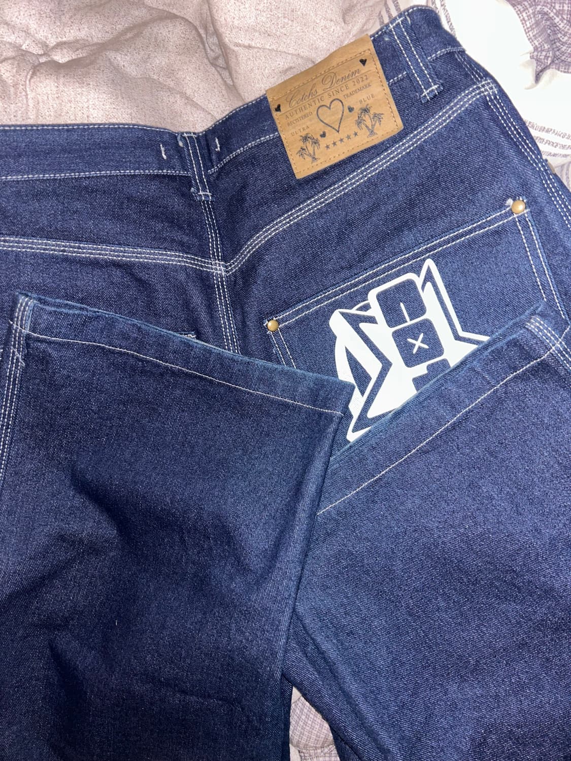 카치스 스타 데님 팬츠 / 래퍼 바지 / 이영지 바지 상품이미지5