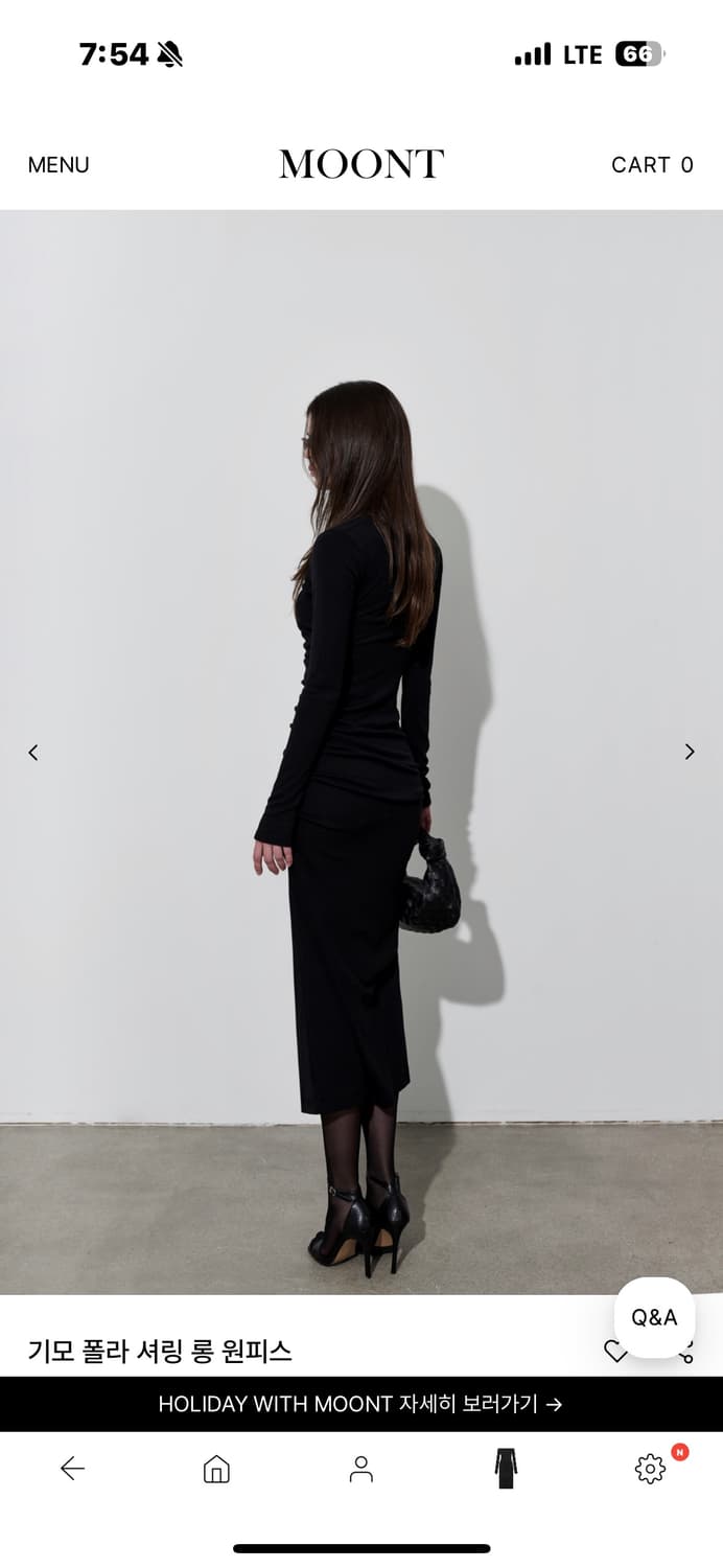 문트 기모 폴라 셔링 롱 원피스 상품이미지5