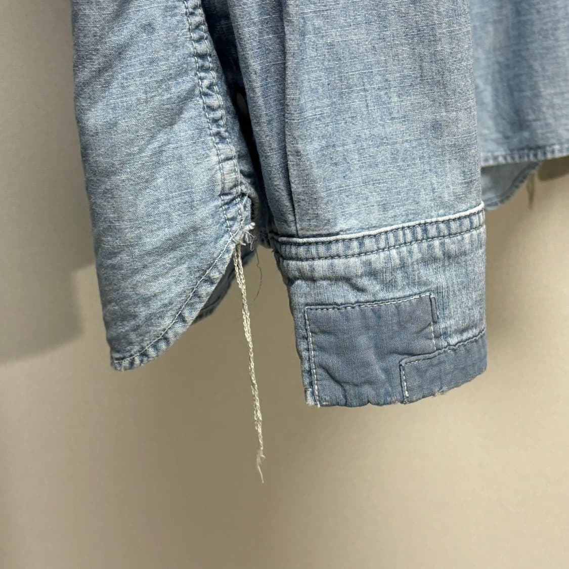 XL) 레미릴리프 데님 리페어 웨스턴 셔츠 상품이미지5