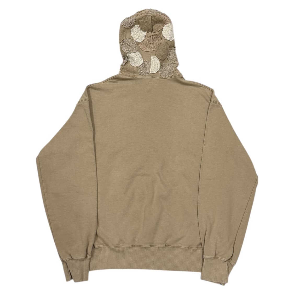 아노니모아노니마 패치워크 스웻 후드티 베이지 2 상품이미지2