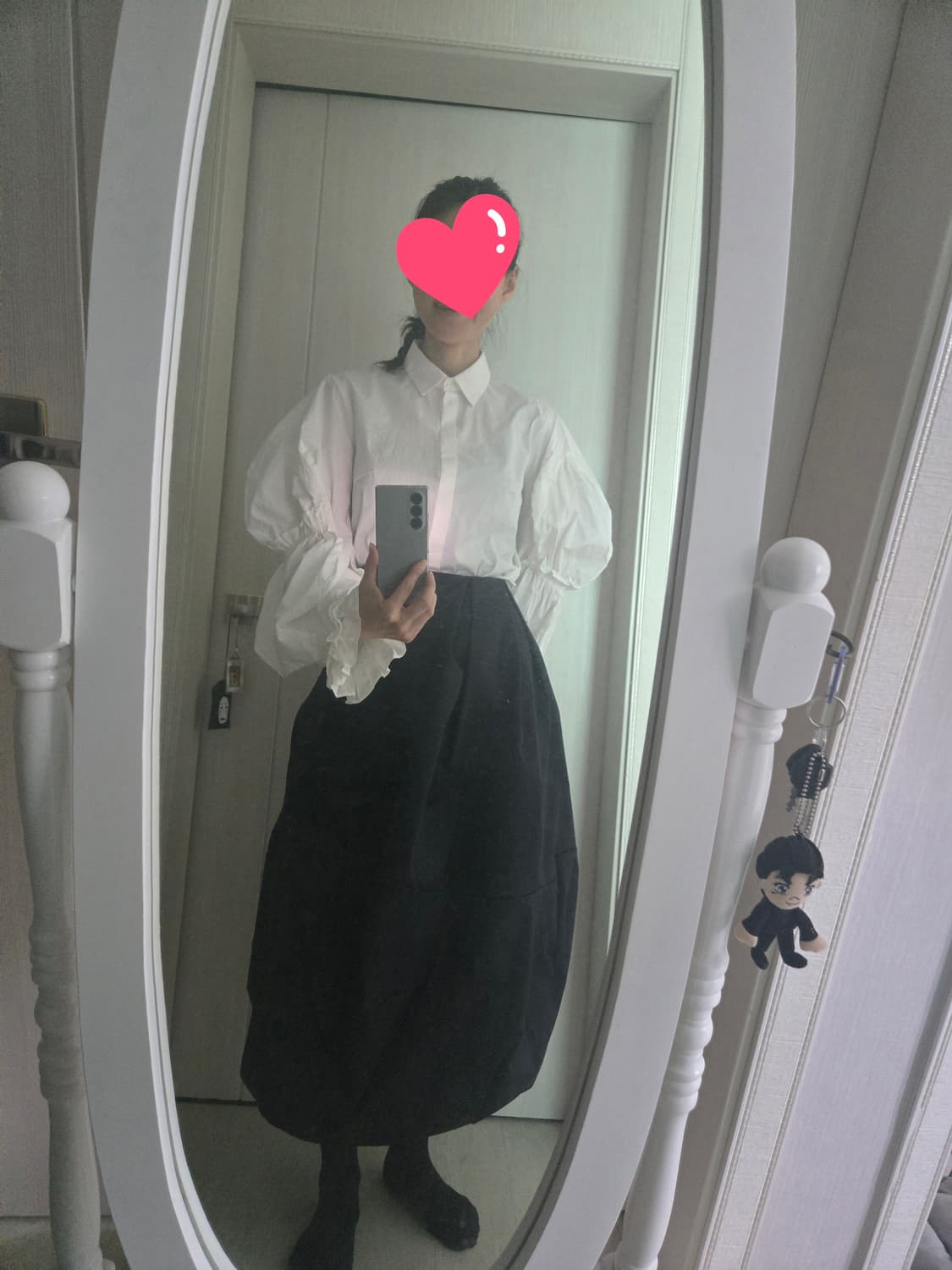 ENFOLD 엔폴드 입체 벌룬 헤비새틴스커트 상품이미지5