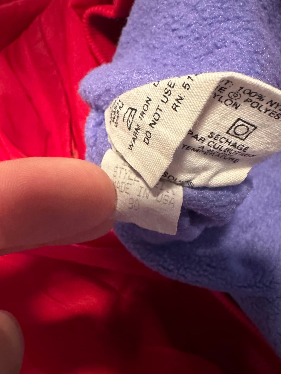 90s USA 빈티지 파티고니아 쉘드 자켓 레드 상품이미지6