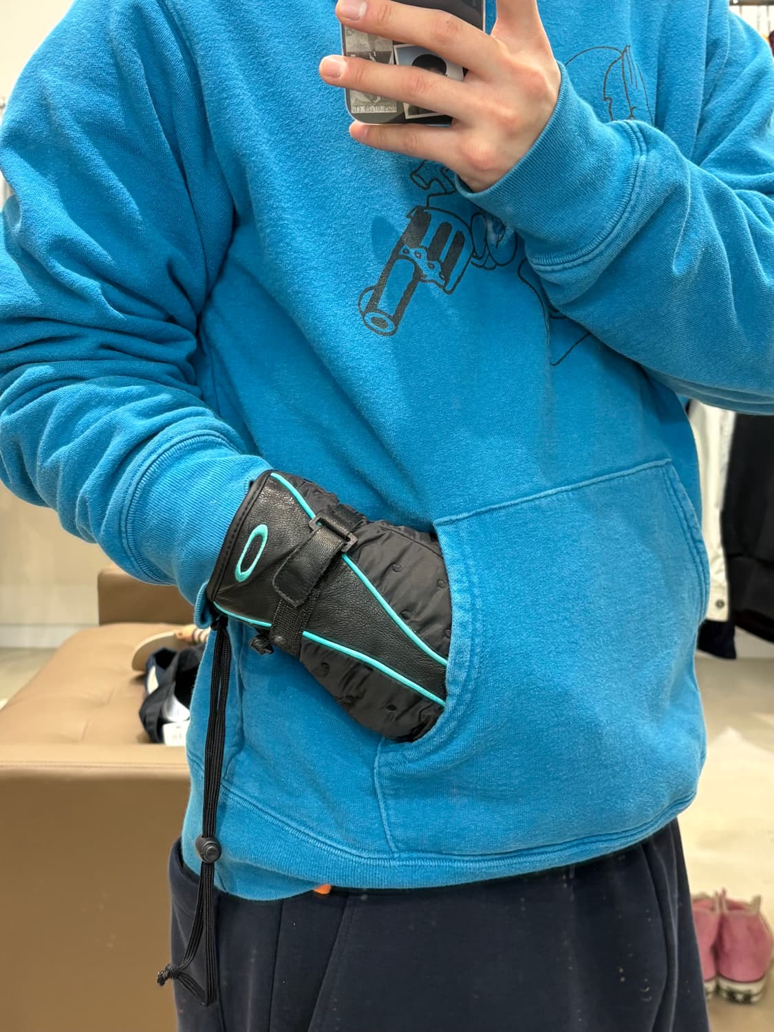 오클리 레더 패딩 스키장갑 상품이미지4