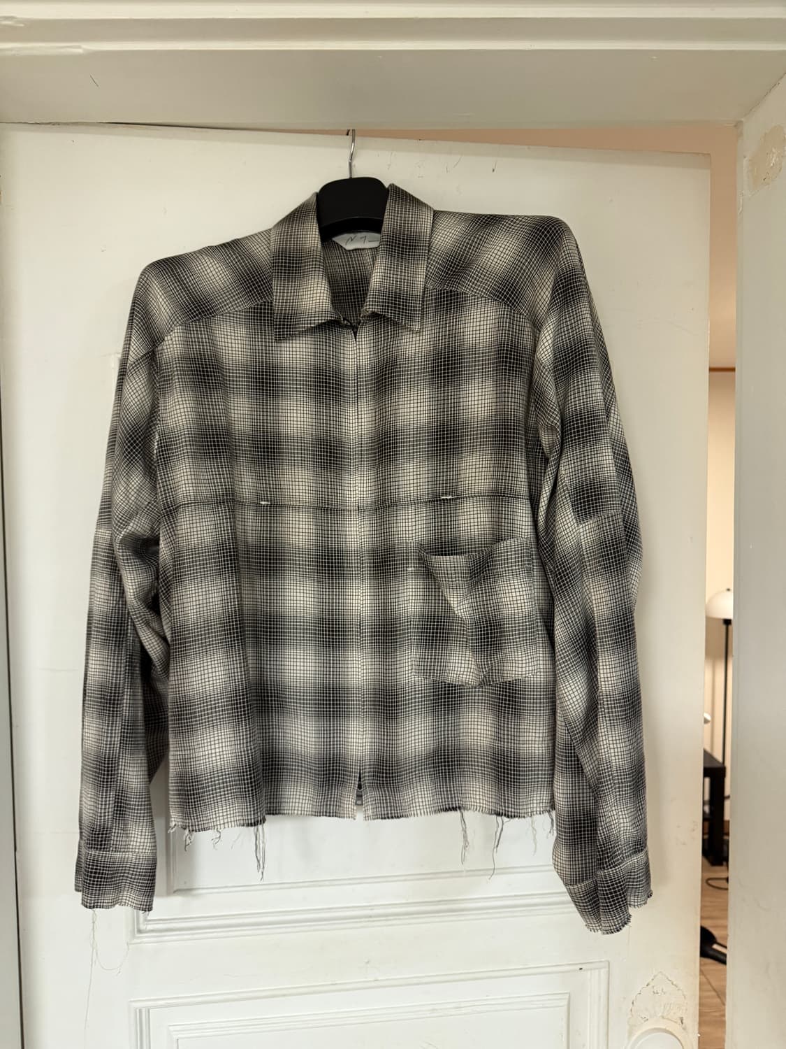 안셀름 ombre check zipup shirt 2 상품이미지3