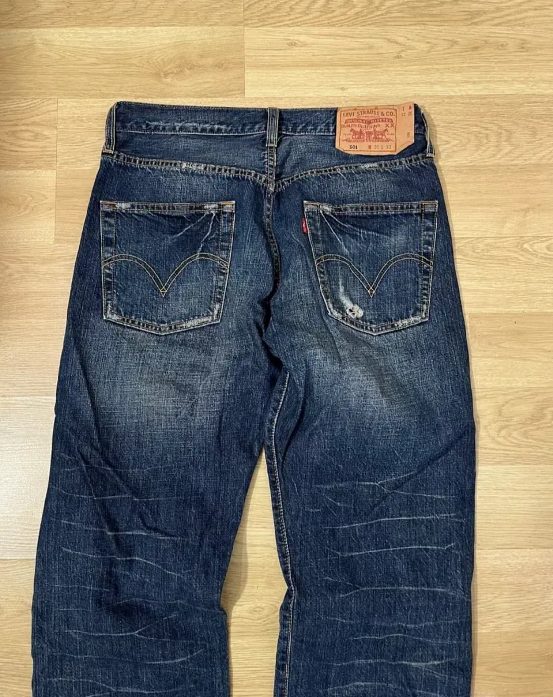 리바이스 501 빈티지 중청 데님 청바지 (W32 L33) 상품이미지4