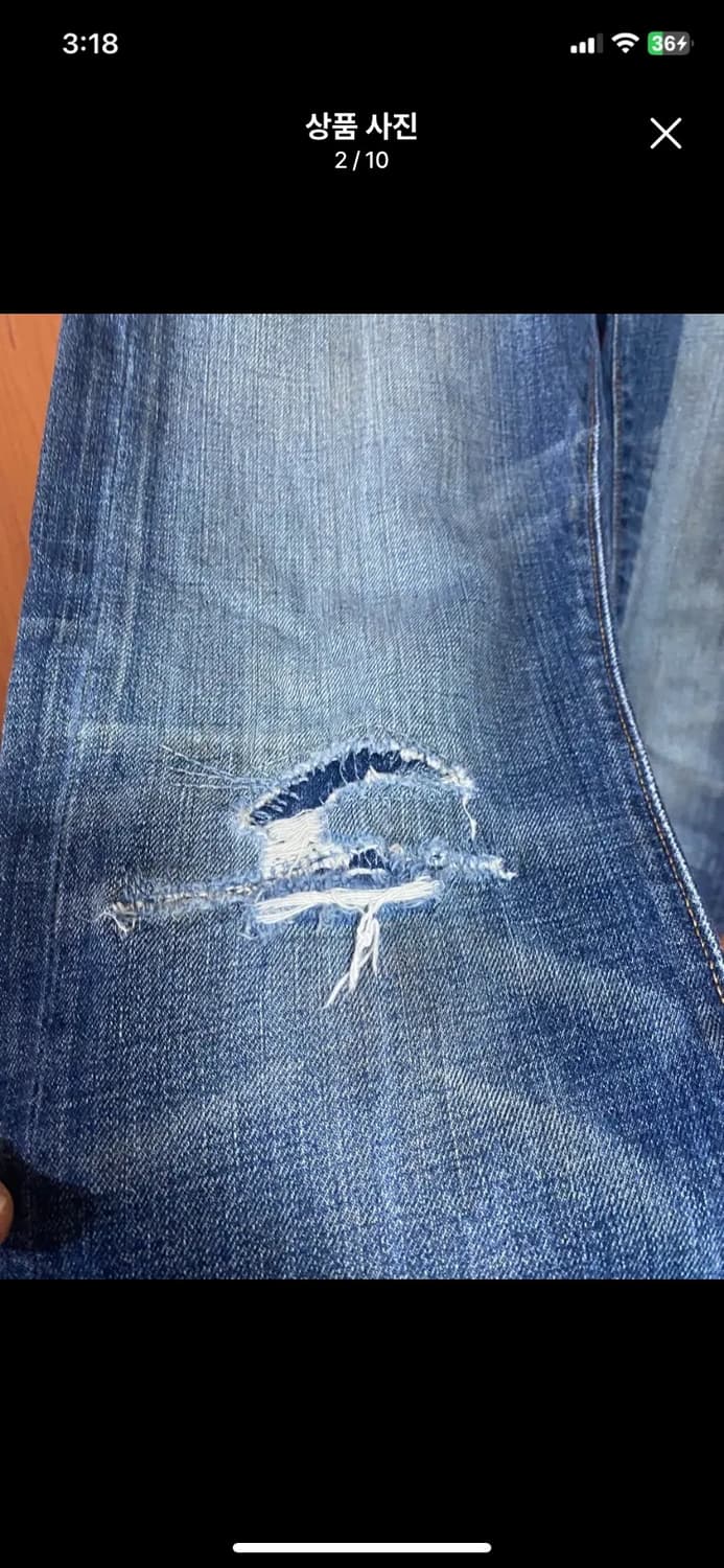 [LEVIS] 리바이스 513 슬림스트레이트디스진 31사이즈 상품이미지2