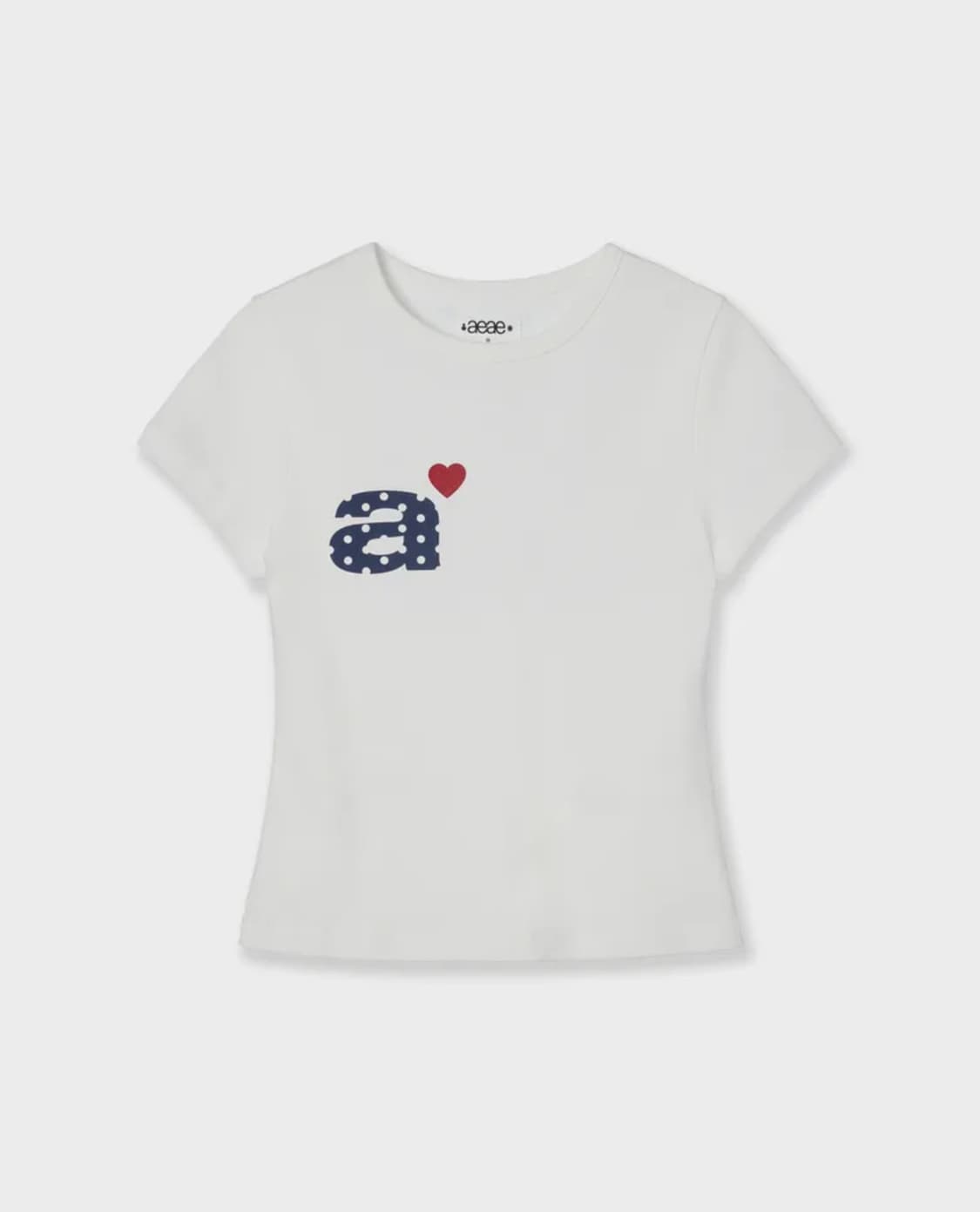 반팔 DOT SMALL LETTER TEE 상품이미지1