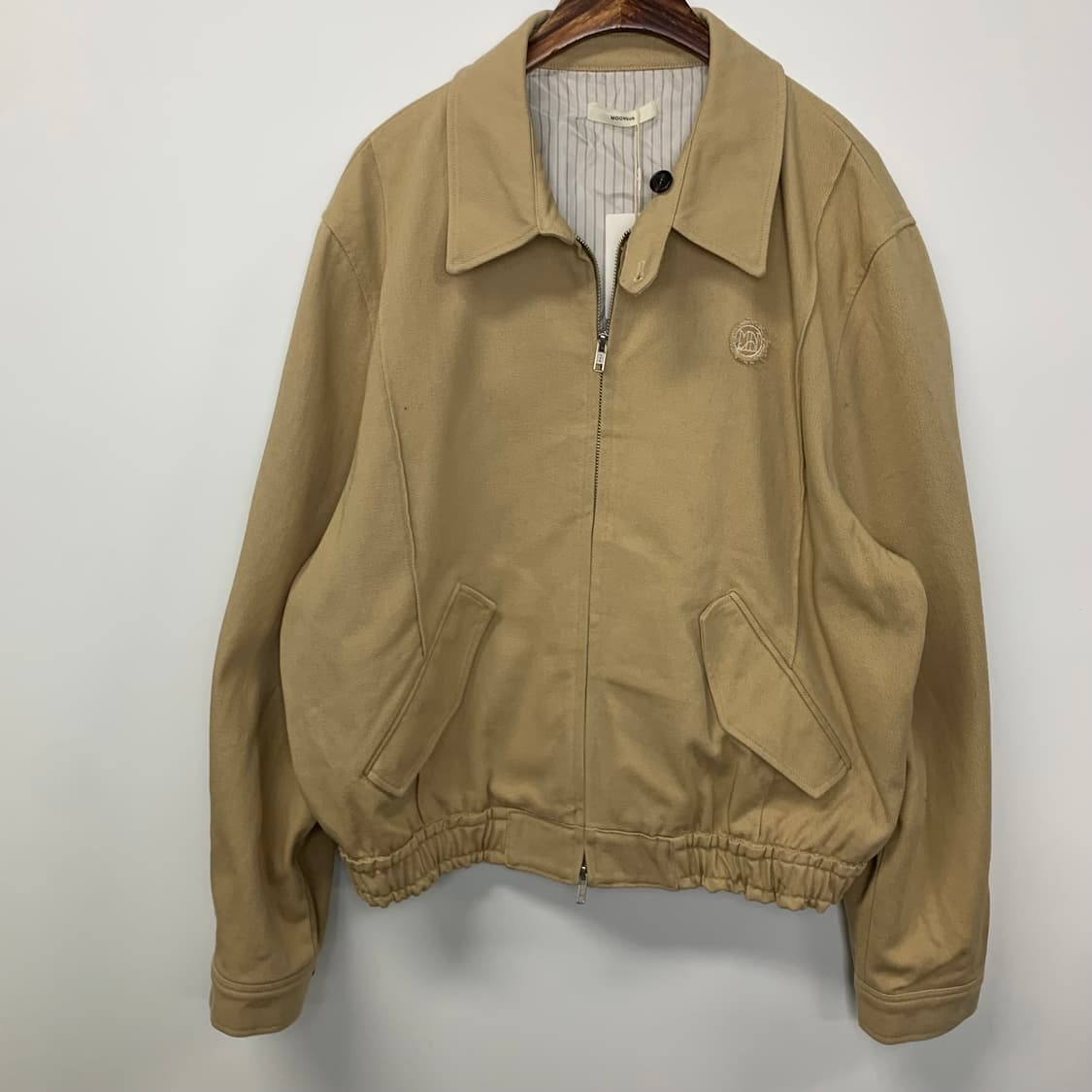 문선(Moonsun) 카멜 코튼 블루종 자켓 상품이미지3