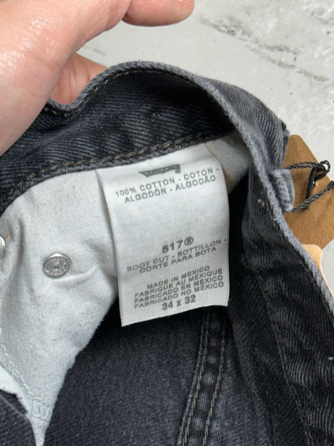 00's 리바이스 517 블랙 부츠컷 플레어진 상품이미지9