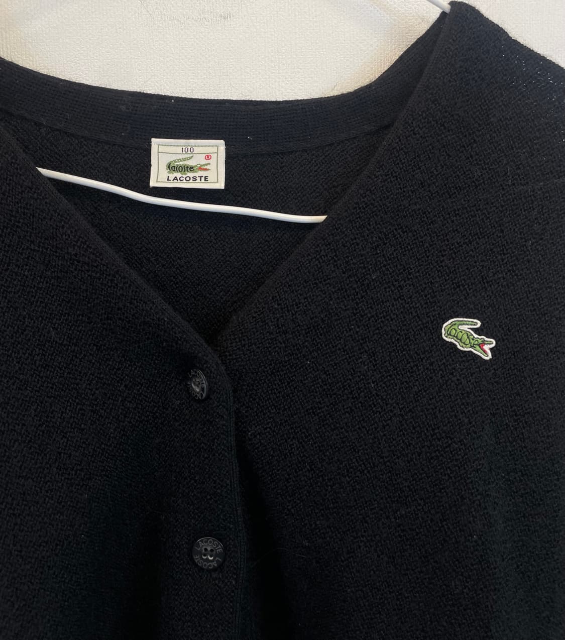 라코스테 니트가디건100:) 울100% 울가디건 모가디건 상품이미지2