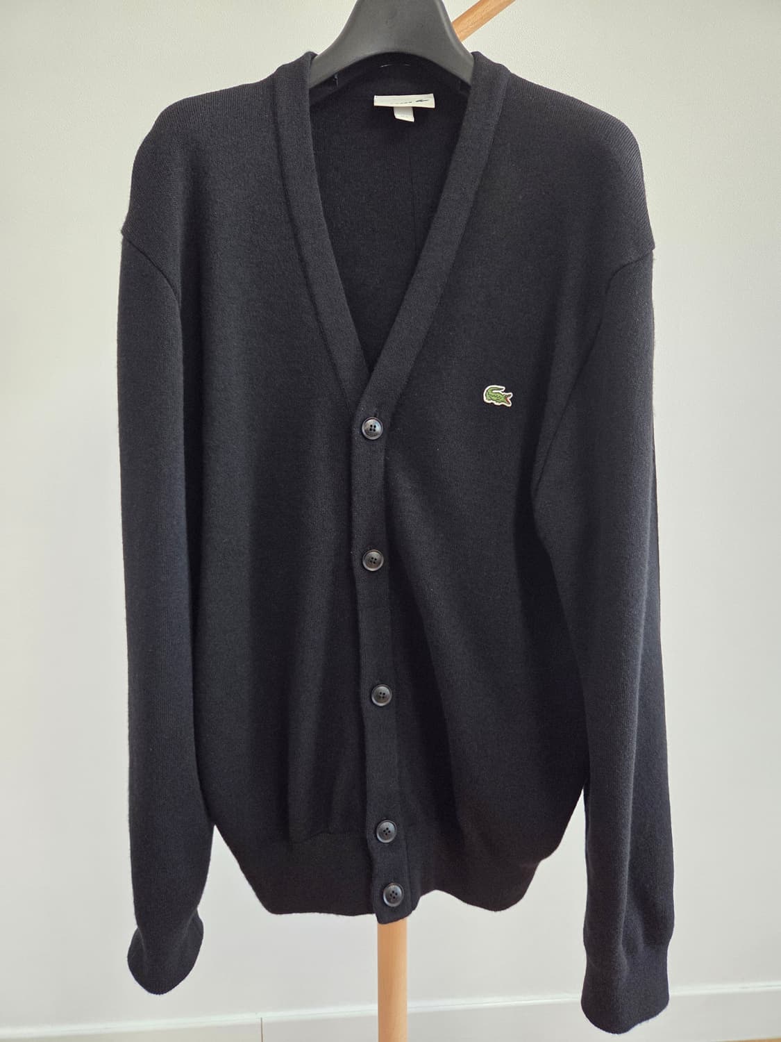 라코스테 블랙 모 100% 가디건 105 상품이미지1