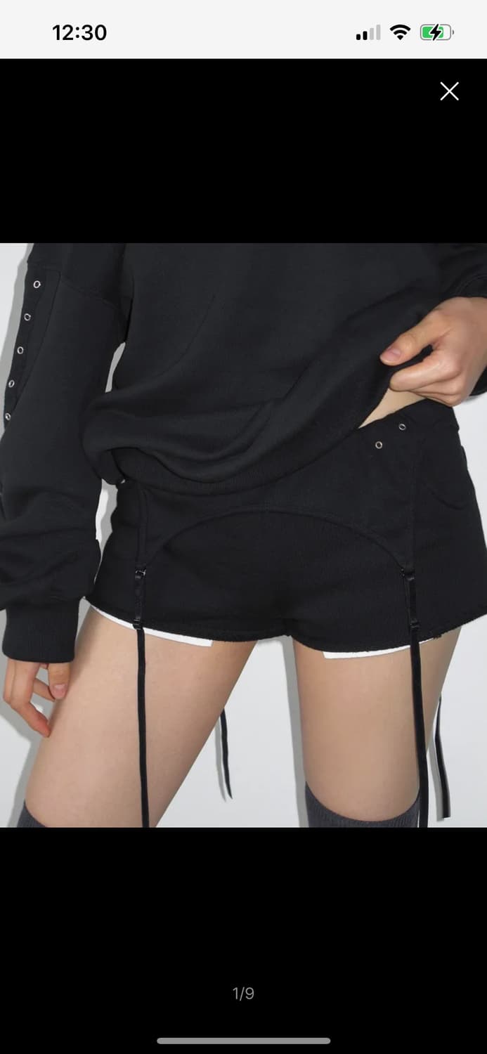 사일프레이 layered shorts black 상품이미지1