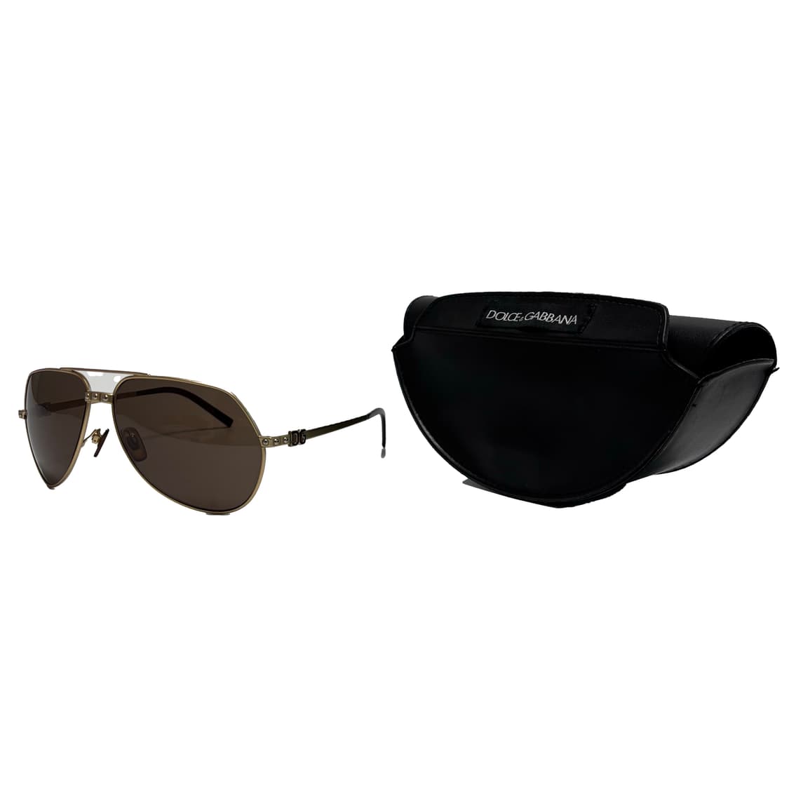 돌체앤가바나 골드 메탈 에비에이터 선글라스 (DG2001) 상품이미지1