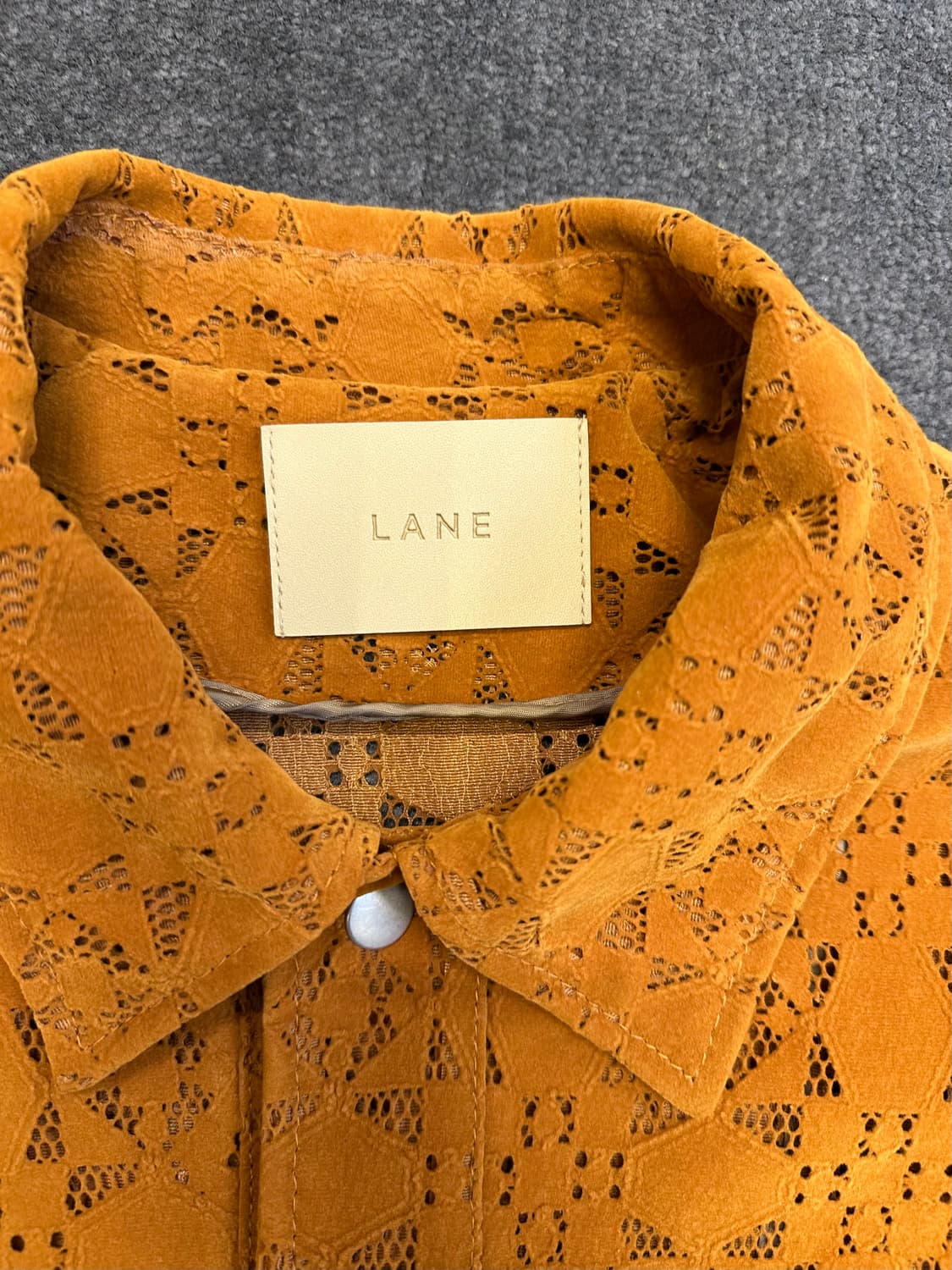 LANE 카멜색상 매쉬 자켓 XL 상품이미지5