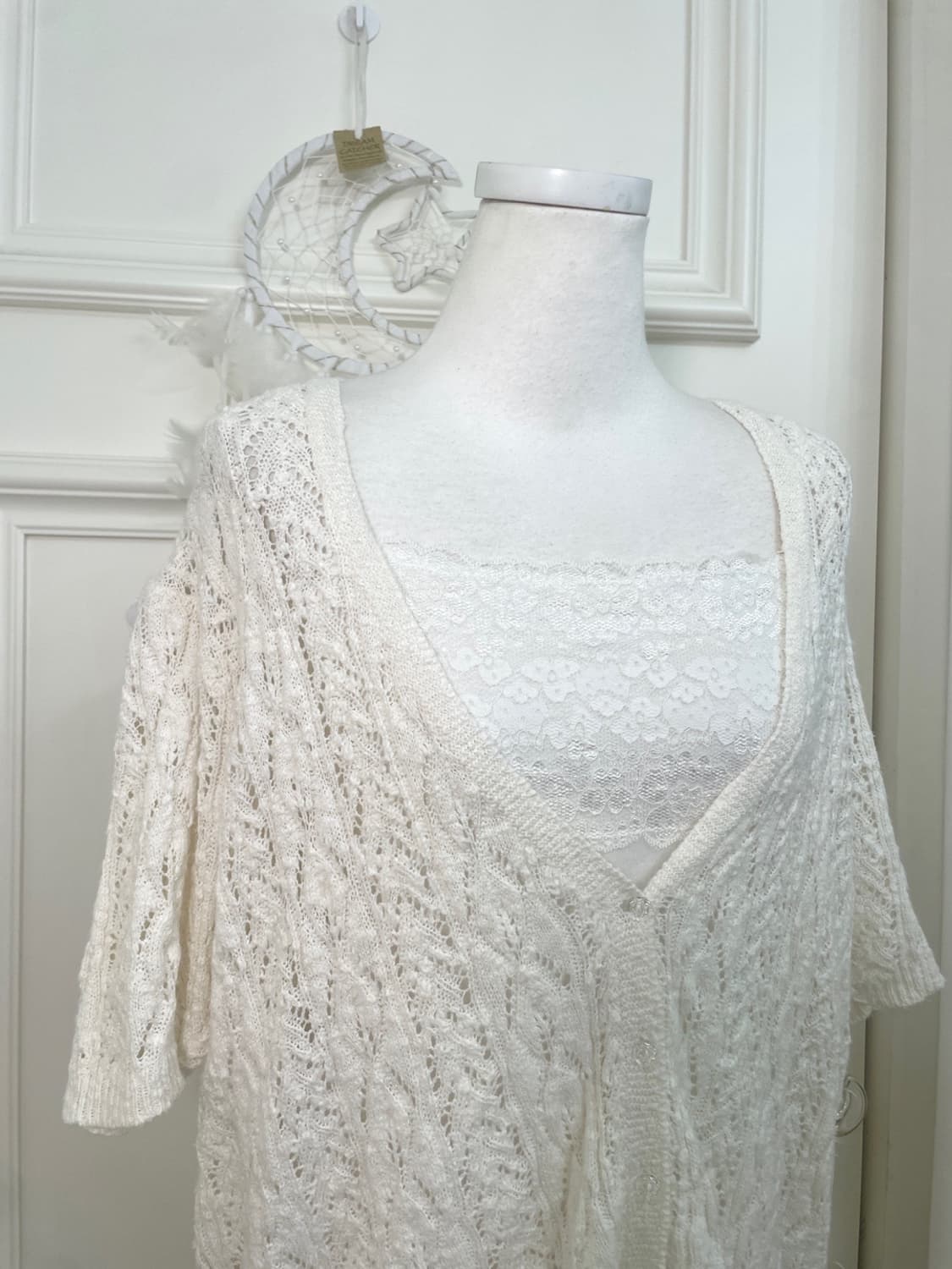 white lace crochet summer cardigan&lace 상품이미지6