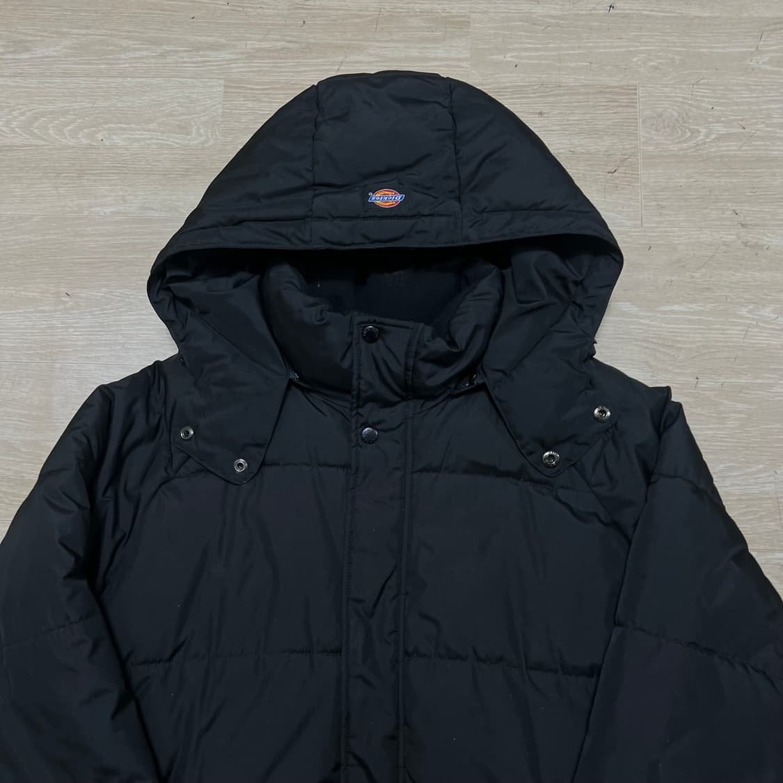 디키즈 와펜 후드 롱패딩 점퍼 [블랙] M/95 상품이미지2