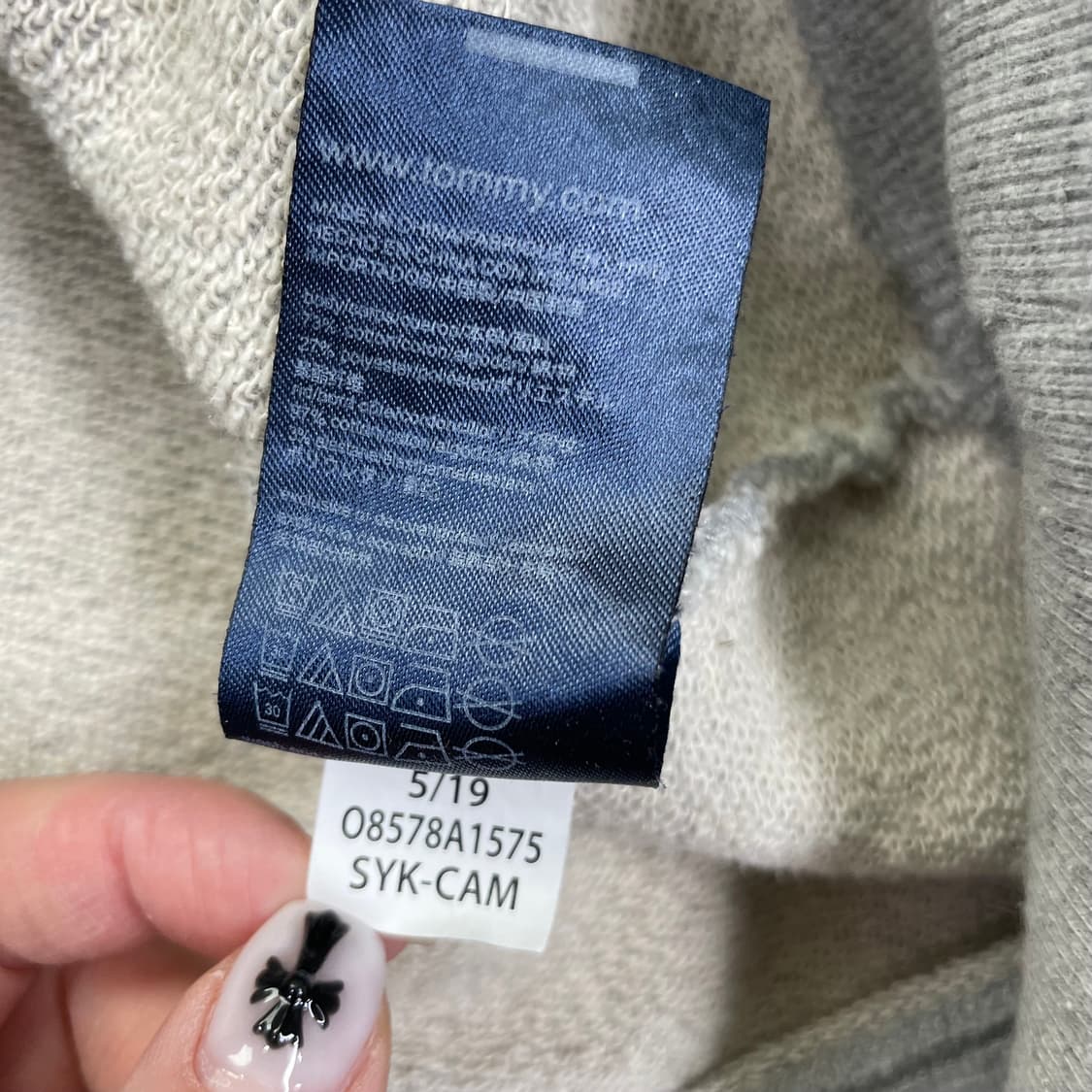 타미힐피거 맨투맨 L 그레이 상품이미지5