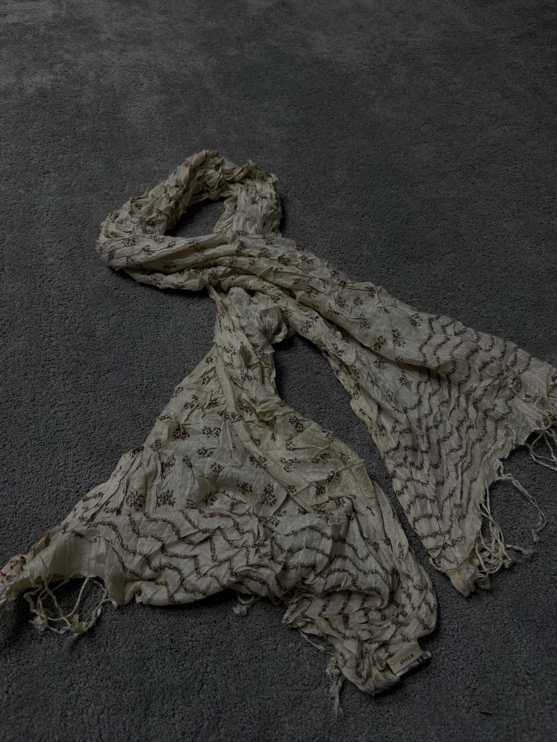 Vintage v-kei punk mood fishnet muffler 상품이미지3