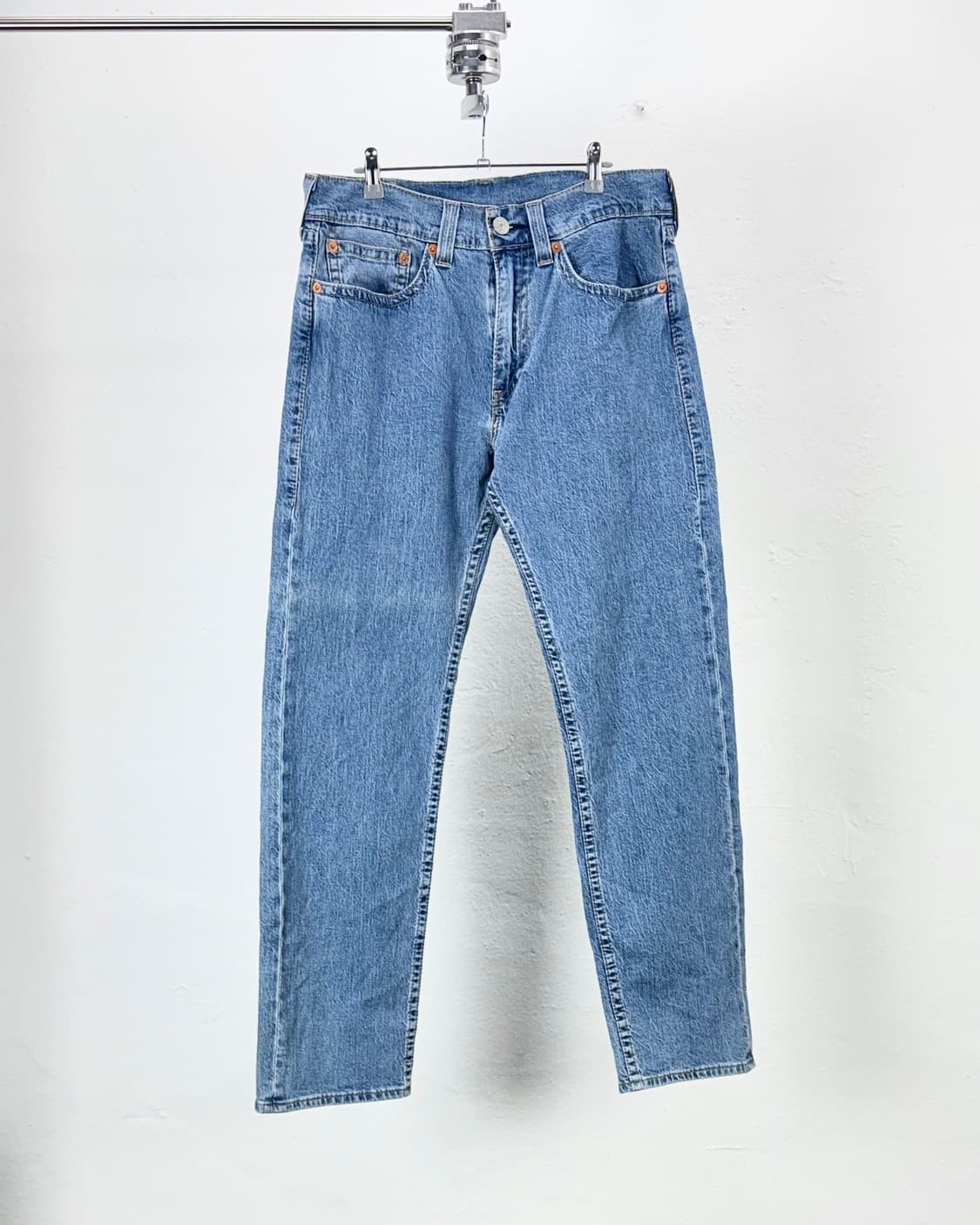 리바이스 프리미엄 505 빅 E 풀 렝스드 라이트 블루 데님 팬츠 상품이미지1