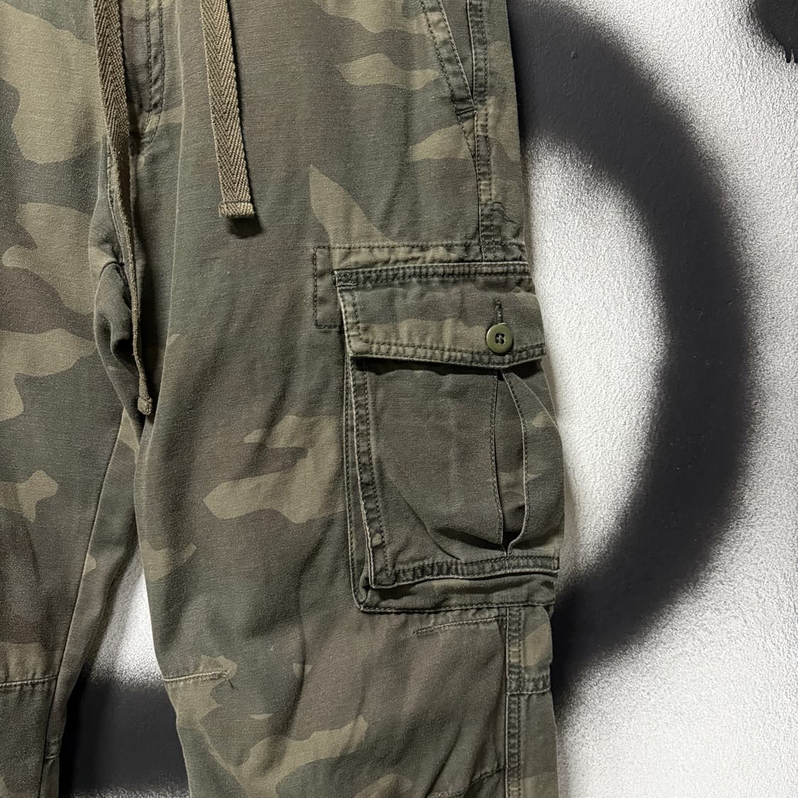 VTG 빈티지 우드랜드 풀 카모 와이드 카고 팬츠 상품이미지5