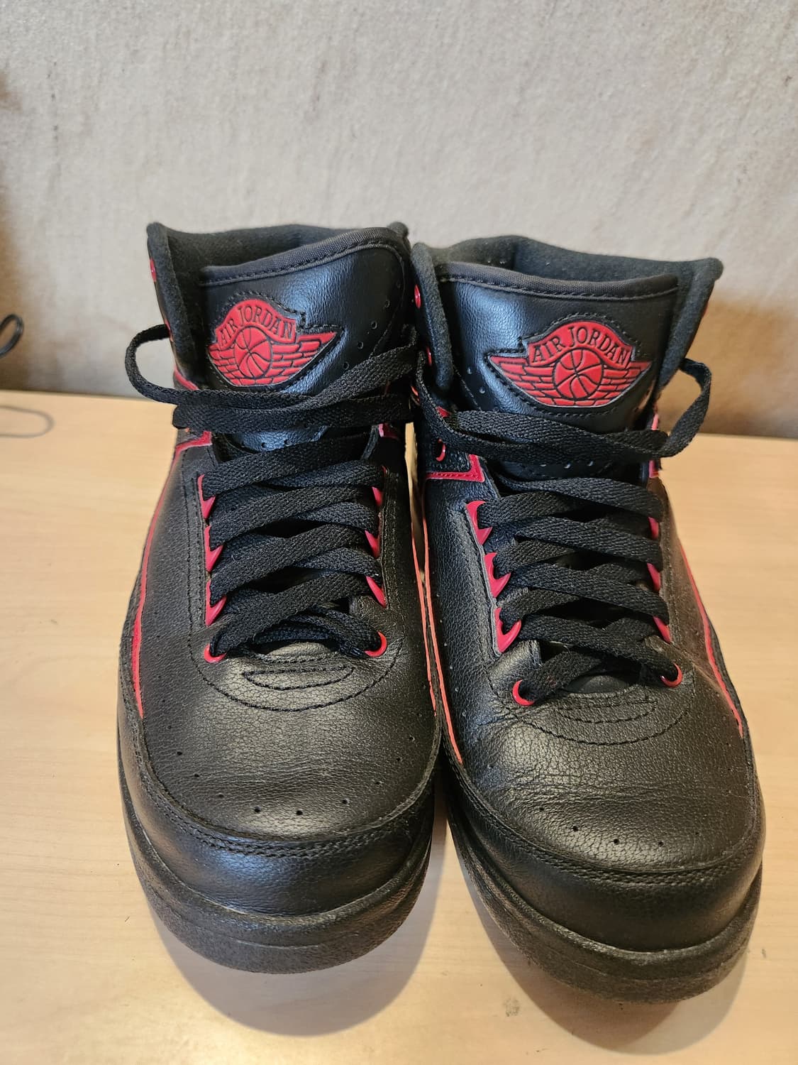 나이키 에어 조던 2 레트로 블랙 레드 (24cm) 🏀 한정판 감성 상품이미지9