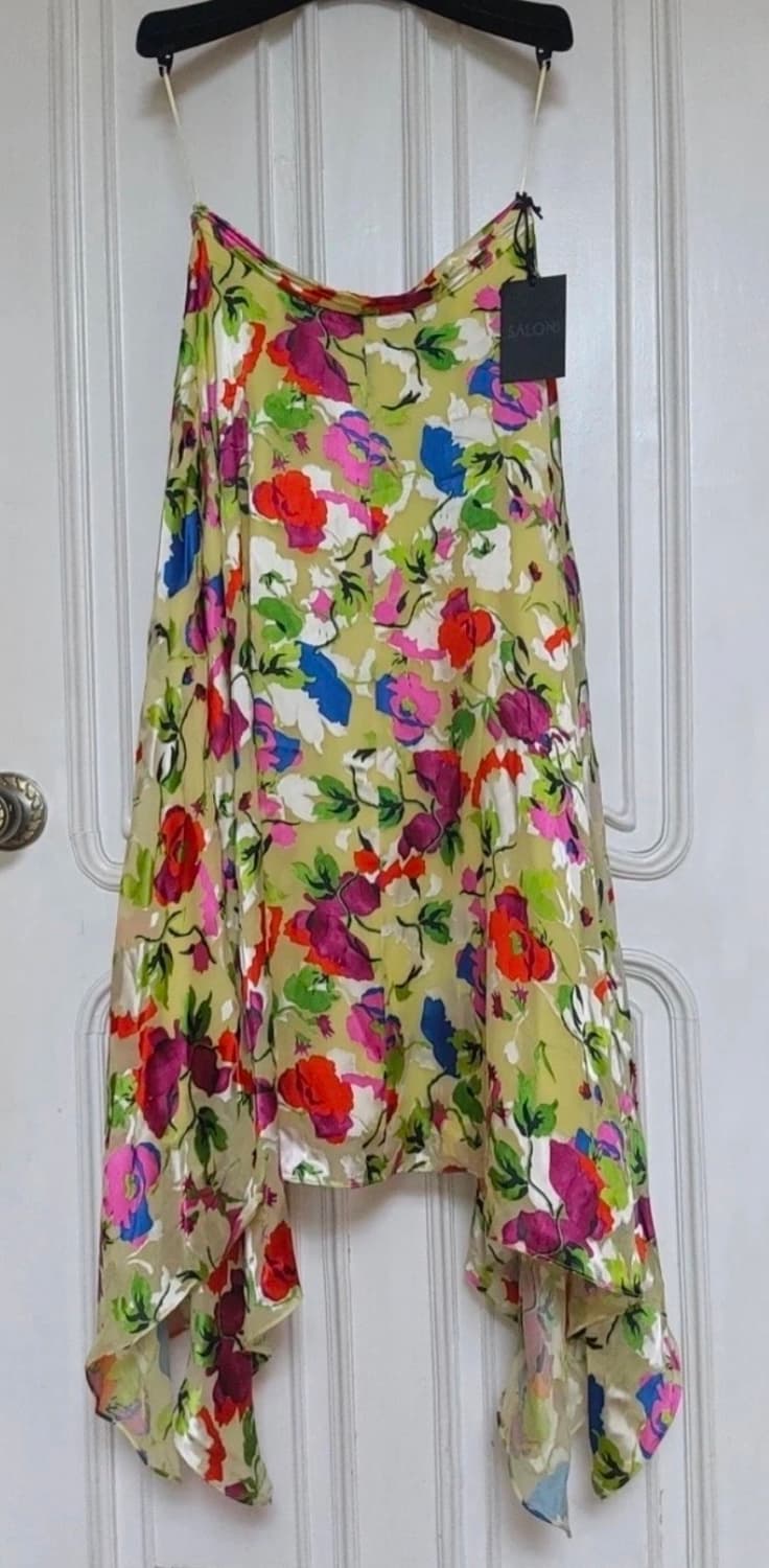 SALONI 살로니 프레야 사틴 데보레 플로럴 스커트 상품이미지5