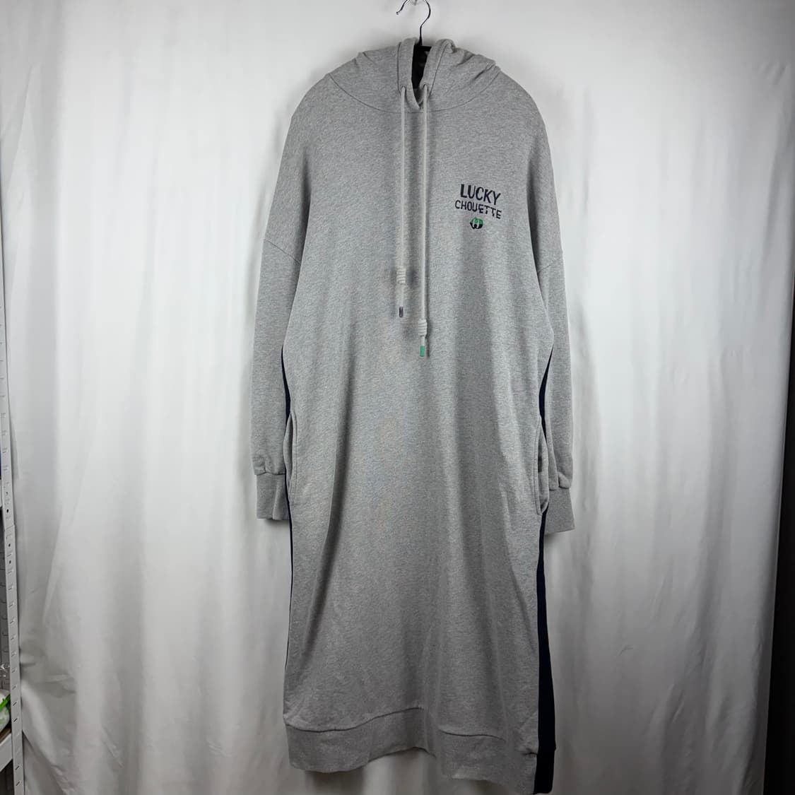  (무료배송)38) 럭키슈에뜨 롱 후드 원피스 그레이 상품이미지2