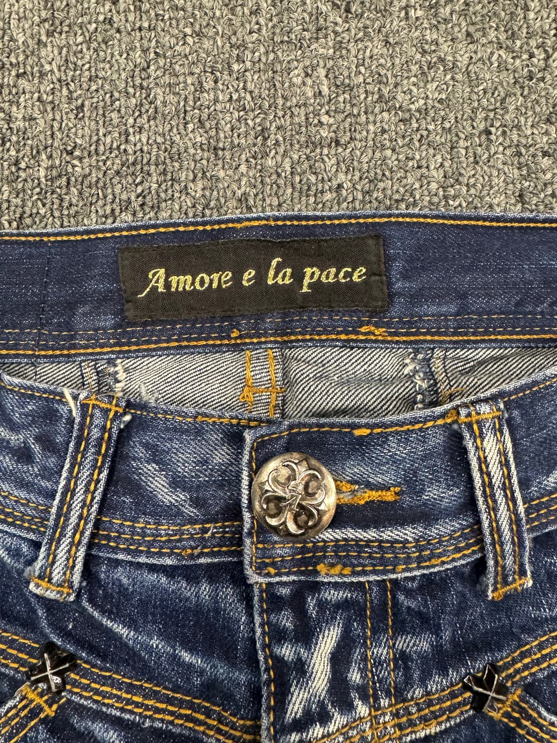 30)Japanese vintage 워싱 Y2K 여성 데님팬츠 상품이미지3