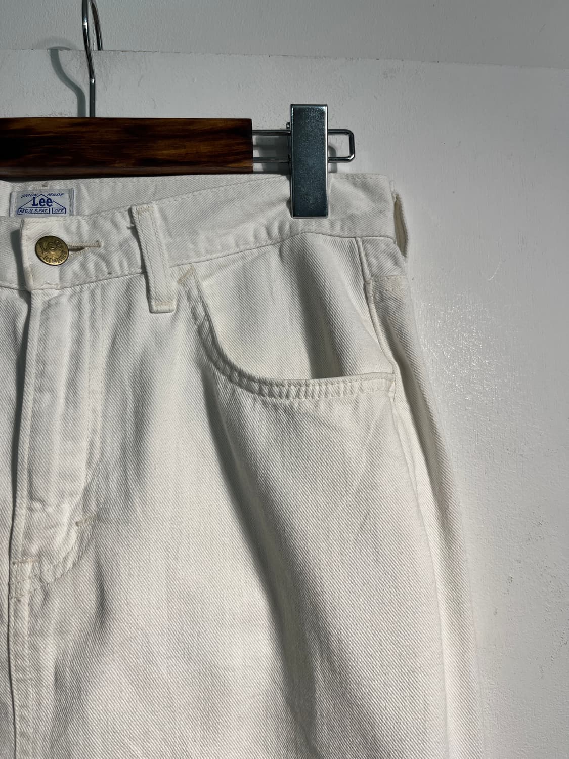 Lee 리 화이트 데님 스커트 L (약 31inch) 상품이미지4