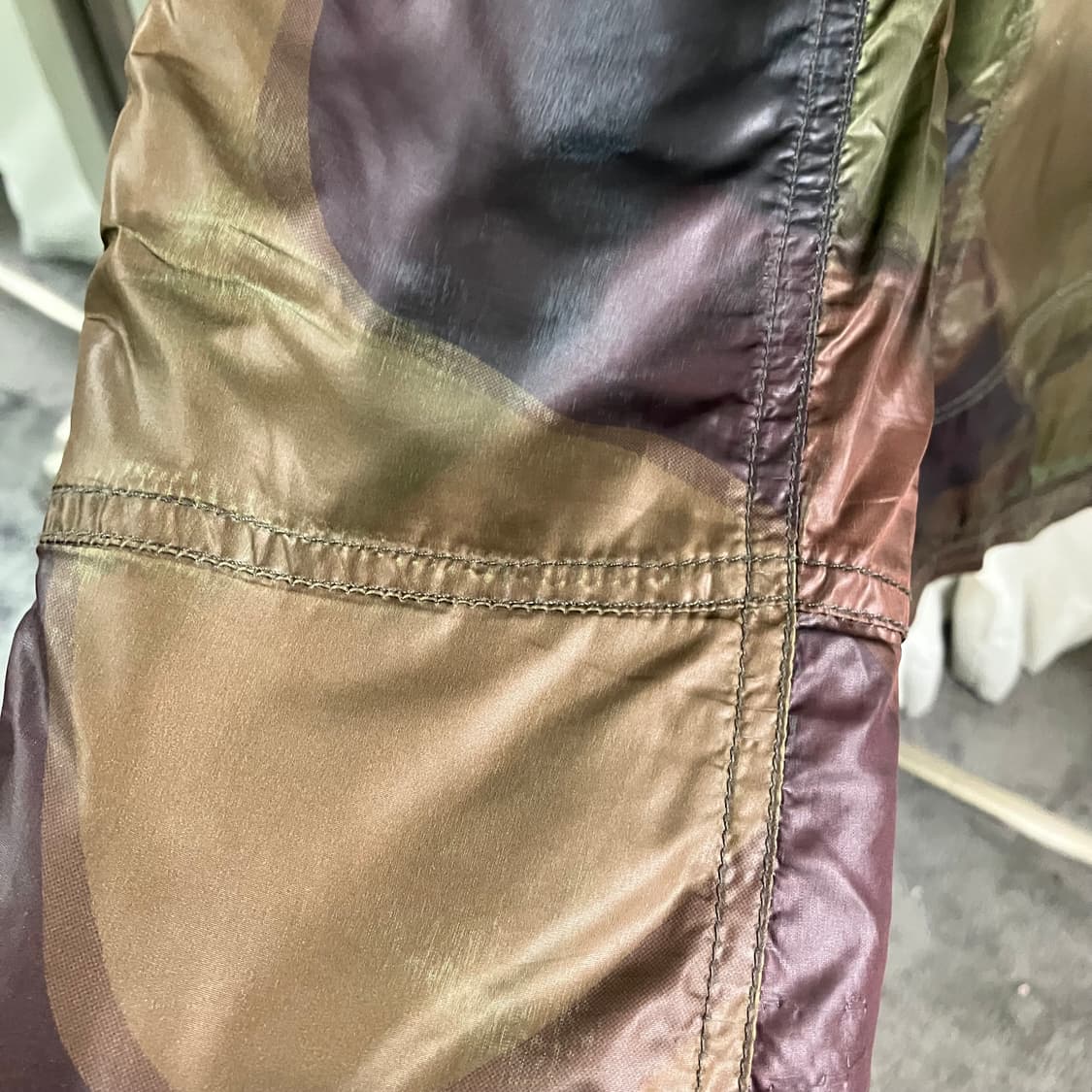 디젤 카모플라쥬 밀리터리 경량 패딩 자켓 S 상품이미지6