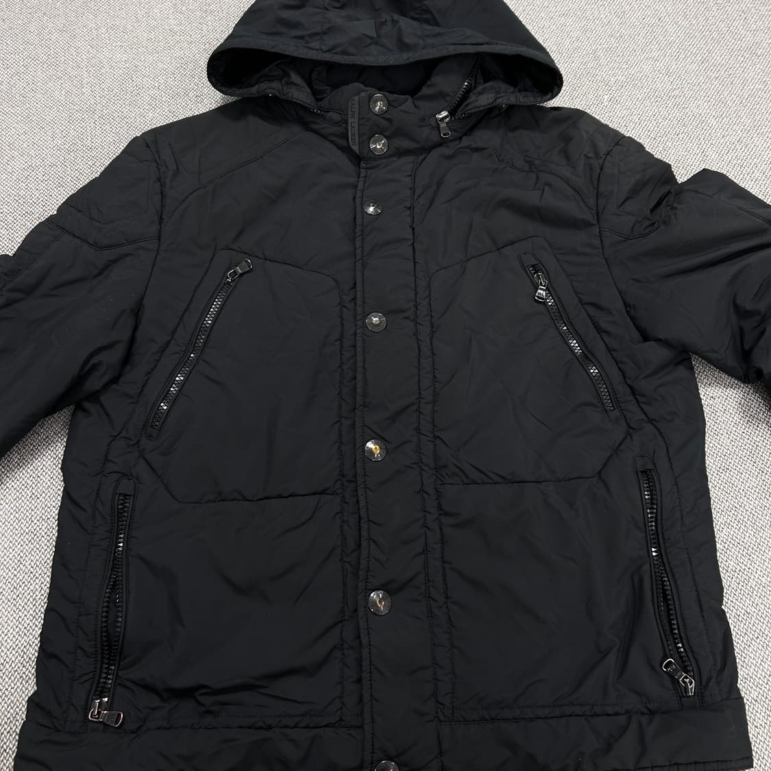 폴로 블랙 패디드자켓(L) 상품이미지5