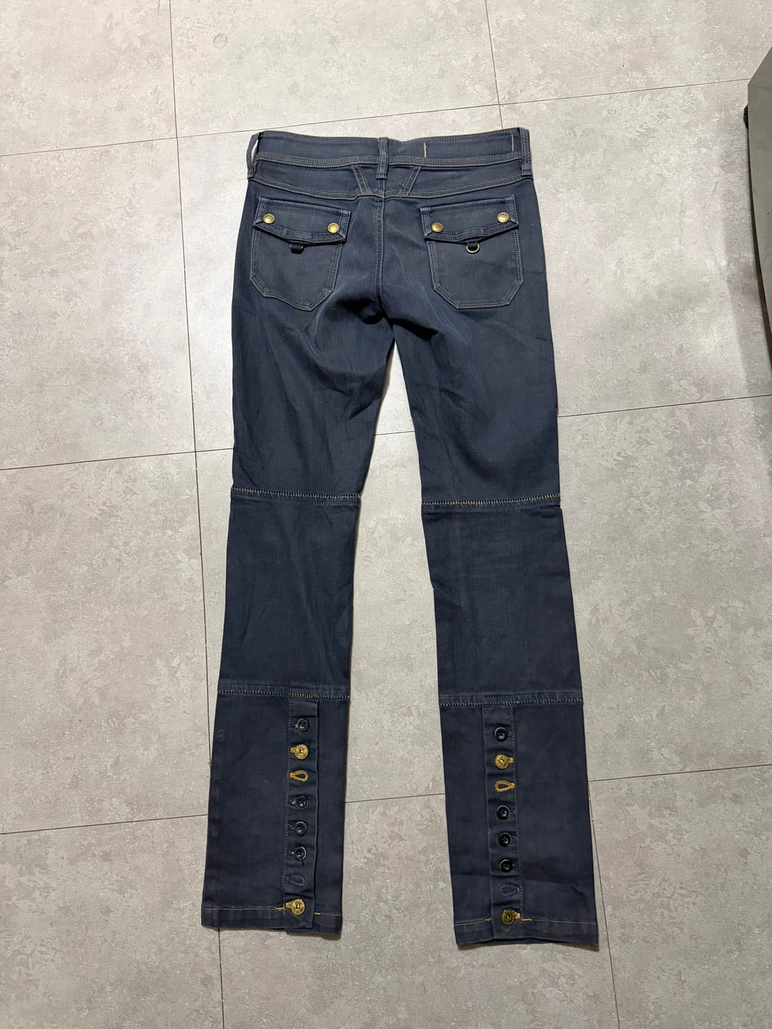 90s 프렌치 올드스쿨  마리떼프랑소와저버 빈티지  데님 팬츠  27인치 상품이미지5