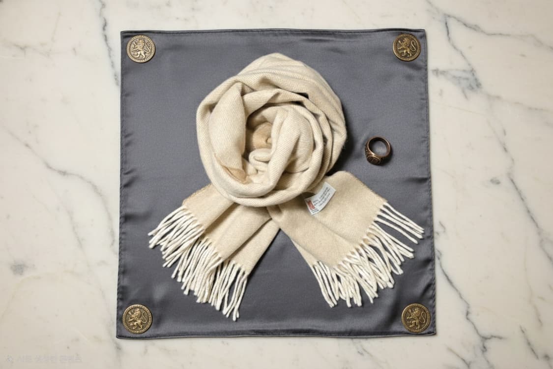 Heritage Cashmere 영국산 캐시미어100 양면 머플러 상품이미지1