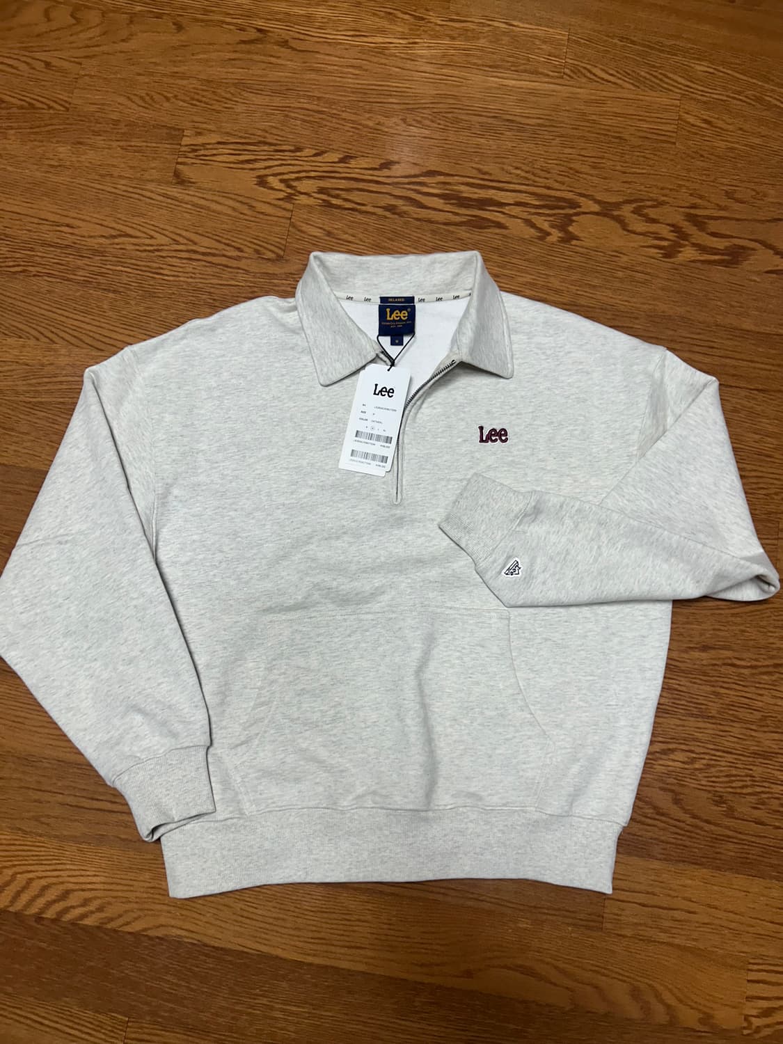 Lee 리 카라 맨투맨 하프집업 스웻 새상품 상품이미지1