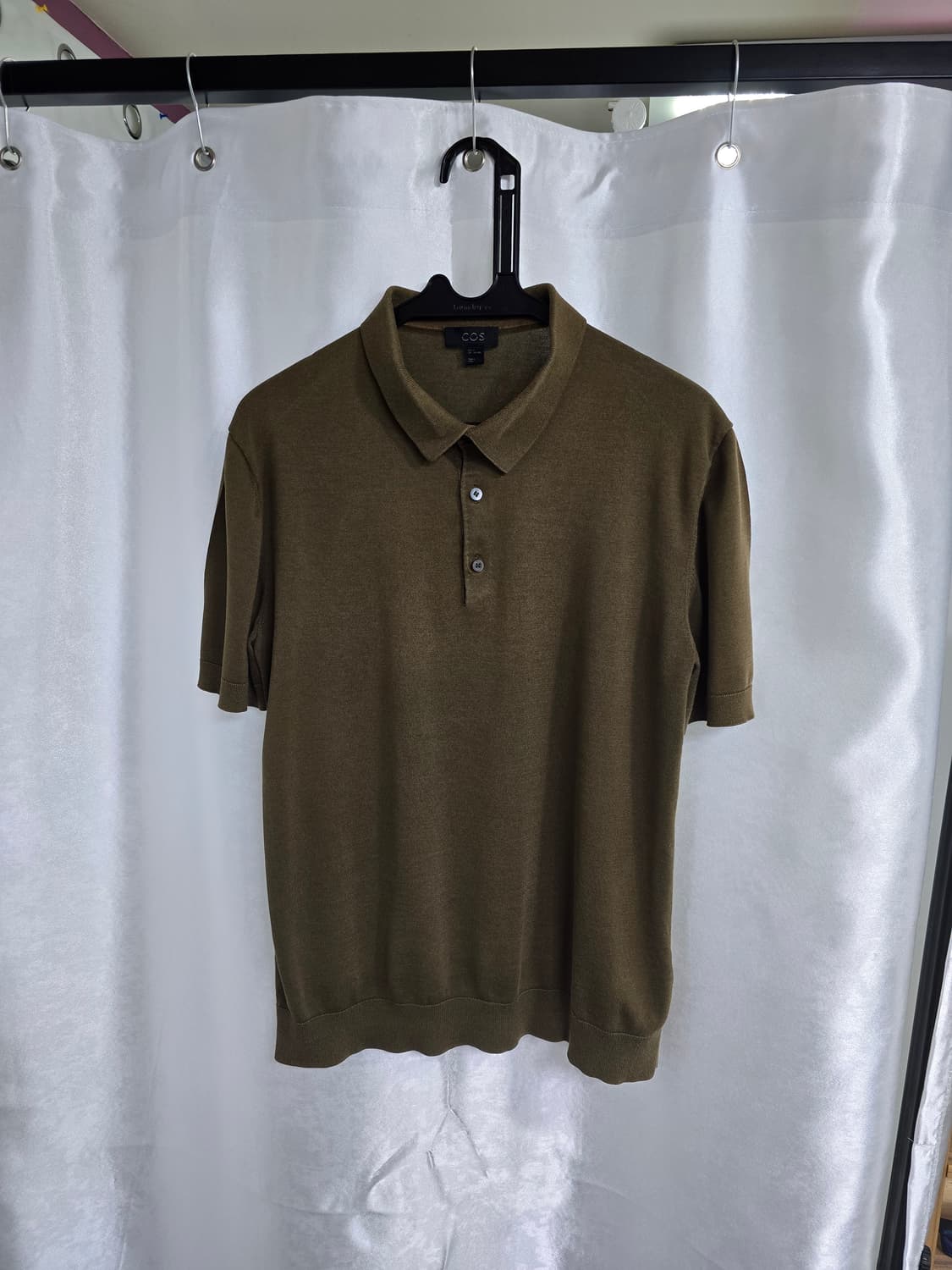 코스 카키색 반팔 폴로셔츠 (1497) 상품이미지1