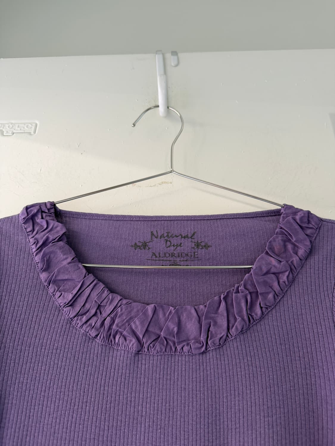 일본빈티지 라벤더 프릴 롱슬리브 상품이미지6