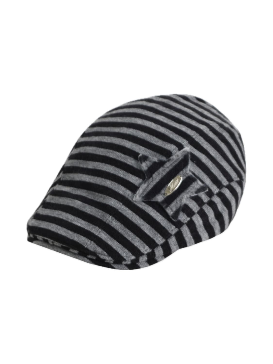헤티 y2k stripe hunting cap (black) 상품이미지1
