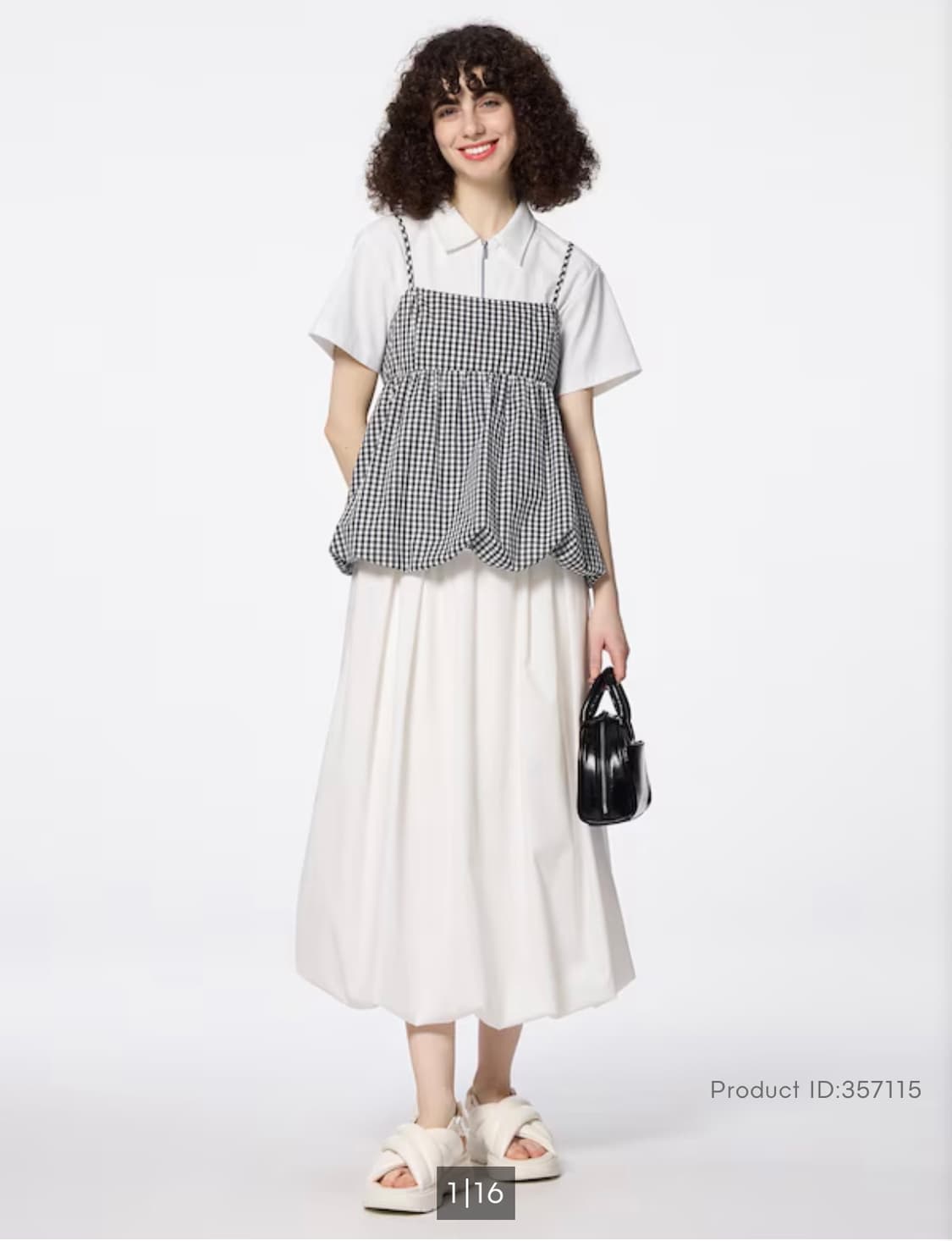 GU 지유 Bubble Hem Midi Skirt 상품이미지2
